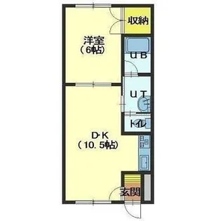 ピュアパレス港【411号室】の間取り