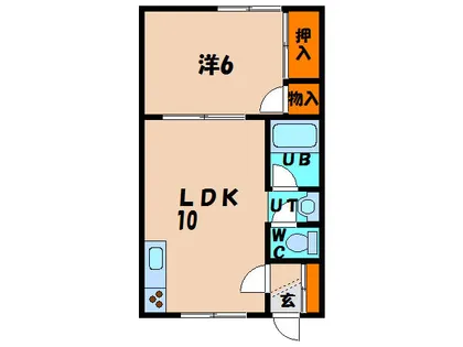 ハーバーライフみなと【205号室】の間取り