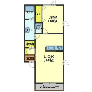 ローザ【102号室】の間取り