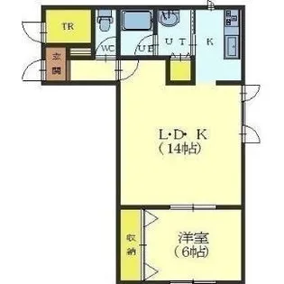 コーポやさしそう【202号室】の間取り