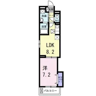 大阪府大阪市住吉区沢之町2丁目【アパート】の間取り