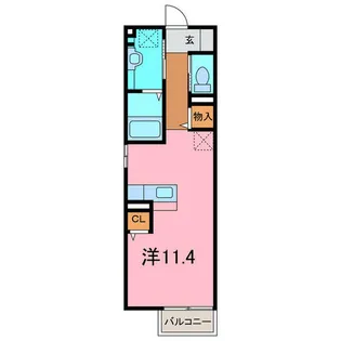 ベルツリーⅡ【1階】の間取り