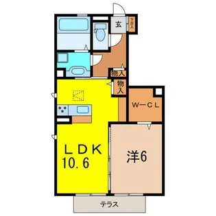 花水木の家 Ⅵ【1階】の間取り