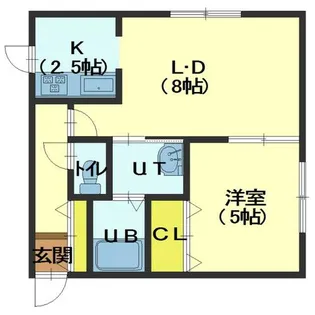アリエーテ千代台【201号室】の間取り