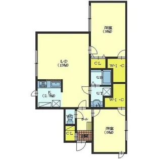 Bloom亀田【403号室】の間取り