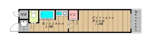 アイルーム【205号室】の間取り