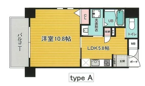 ライフタウンⅢ【8階】の間取り