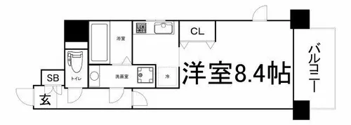 アーデン西天満【2階】の間取り