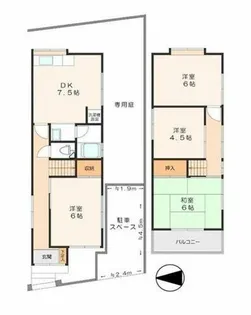 京都府八幡市八幡福禄谷【一戸建】の間取り