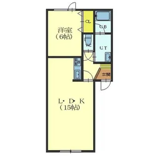 ペガサス中道【102号室】の間取り