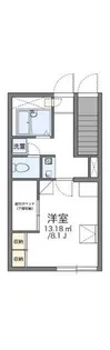 レオパレスベルフォーレ【1階】の間取り