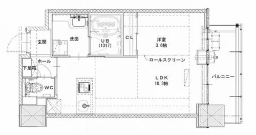 ノルデンハイム同心【10階】の間取り
