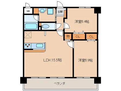 Bercer【2階】の間取り