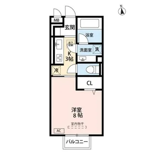 サンクキャトル【1階】の間取り