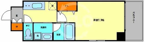 スペランツァⅡ都島【7階】の間取り