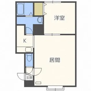 GARDEN HILLS【103号室】の間取り