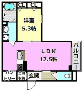 MAST COURT茨木【1階】の間取り