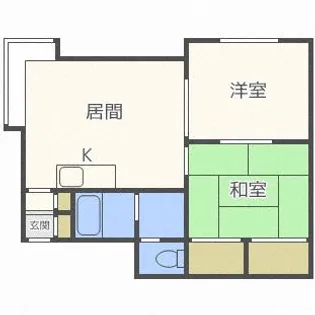 清田サンハイムG【102号室】の間取り