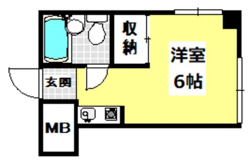 クレセル箕面【103号室】の間取り