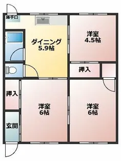 愛知県春日井市六軒屋町5丁目【一戸建】の間取り
