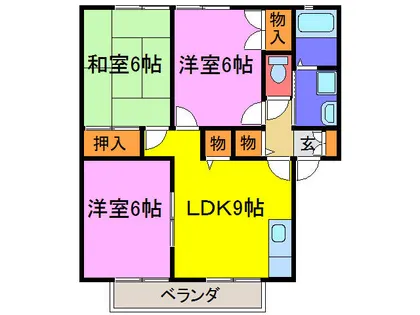 サニーコート岡崎【102号室】の間取り