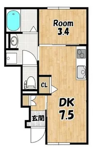 East Court Kanta【1階】の間取り