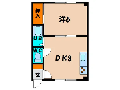 コーポハイブリッジ【202号室】の間取り