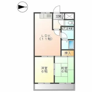 マジェスティーハイツ御成【3階】の間取り