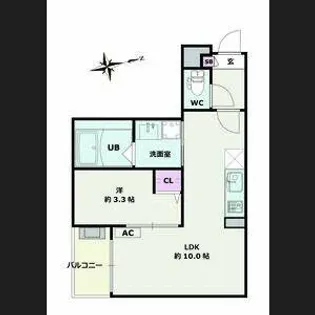 Jack funamachi Ⅰ【2階】の間取り