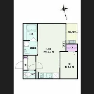 Jack funamachi Ⅰ【2階】の間取り