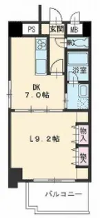 ハートヒルズ井田【7A号室】の間取り