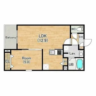 ジーメゾン今伊勢セレナ【3階】の間取り