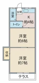 レジデンス富善【105号室】の間取り