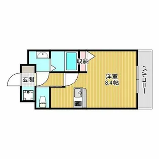 ロイス南茨木【1階】の間取り