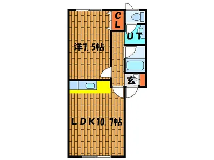 レジェーロ藤【202号室】の間取り