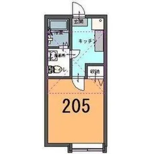 ディアコート白石【205号室】の間取り