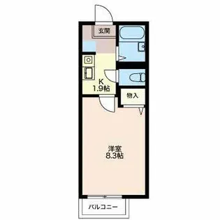 コアロード立花【2階】の間取り