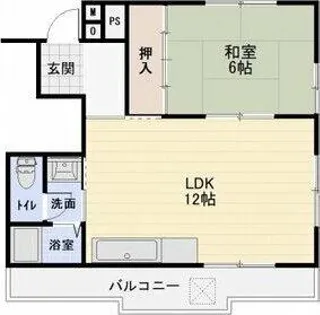 メゾン徳川【2階】の間取り