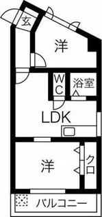 桜通サンダイマンション【6階】の間取り