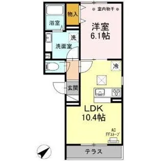 Stella【301号室】の間取り