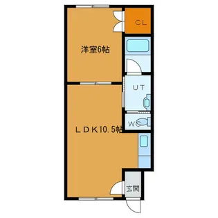 ピュアパレス深堀【202号室】の間取り