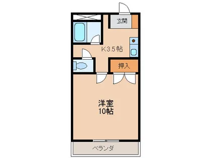 レジデンスええとこ【2階】の間取り