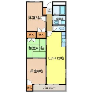 リトルバレイA棟【205号室】の間取り
