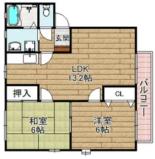 Rainbow Heights【101号室】の間取り