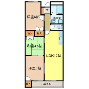 リトルバレイA棟【203号室】の間取り