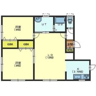 メッセ富岡【201号室】の間取り