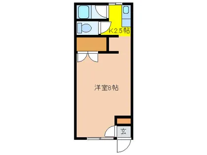 コーポ花井【203号室】の間取り