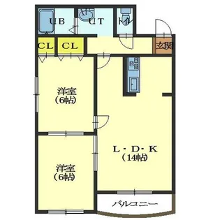 ルシエール美原【102号室】の間取り