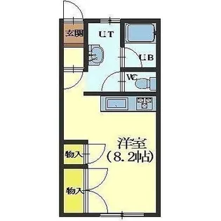 メゾンドフラッシュ富岡【4階】の間取り