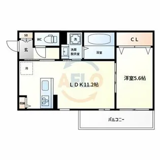 Urban Nests 天神ノ森【3階】の間取り